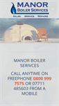 Mobile Screenshot of manorboilerservices.co.uk